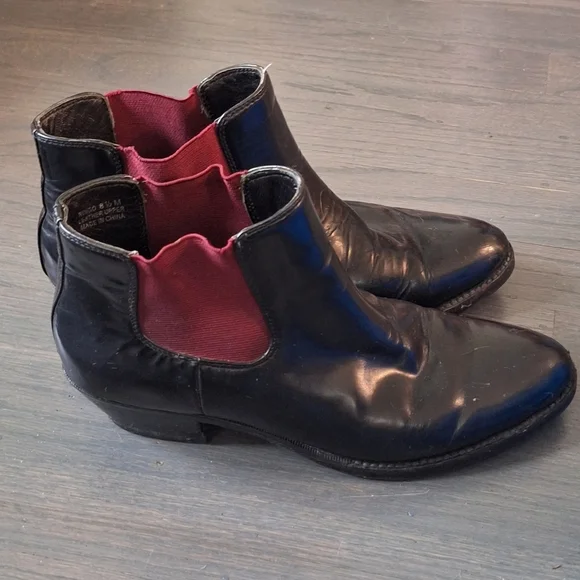Modern Vice Ringo Black Leather Boots 8.5 - Picture 3 of 13